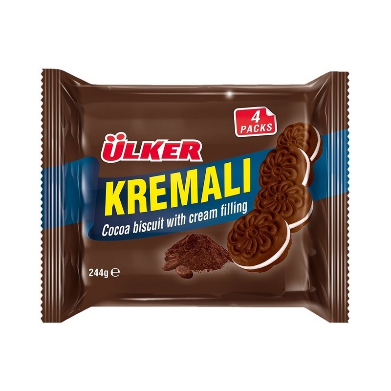 Ulker Kakao Kremali Biskuvi 4X61G 11X1 11 Ulker Kakao Kremali Biskuvi 4X61G 11X1 11
